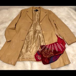 Tibor Leather Dress Coat